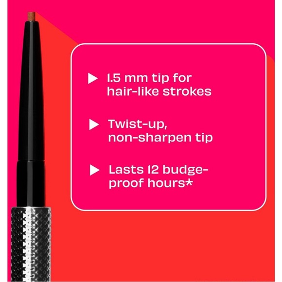NEW Benefit Precisely My Brow Pencil Ultra Fin, No. 2.75 Warm Amber - Picture 4 of 7